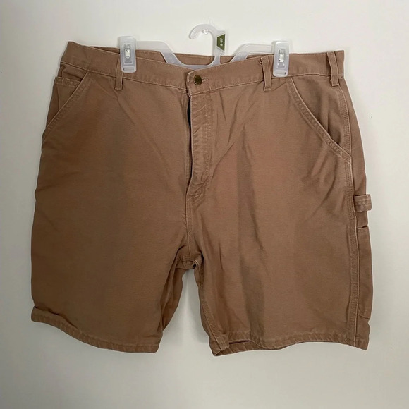 Carhartt Men’s Carpenter‎ Work Utility Shorts Brown - Picture 1 of 5